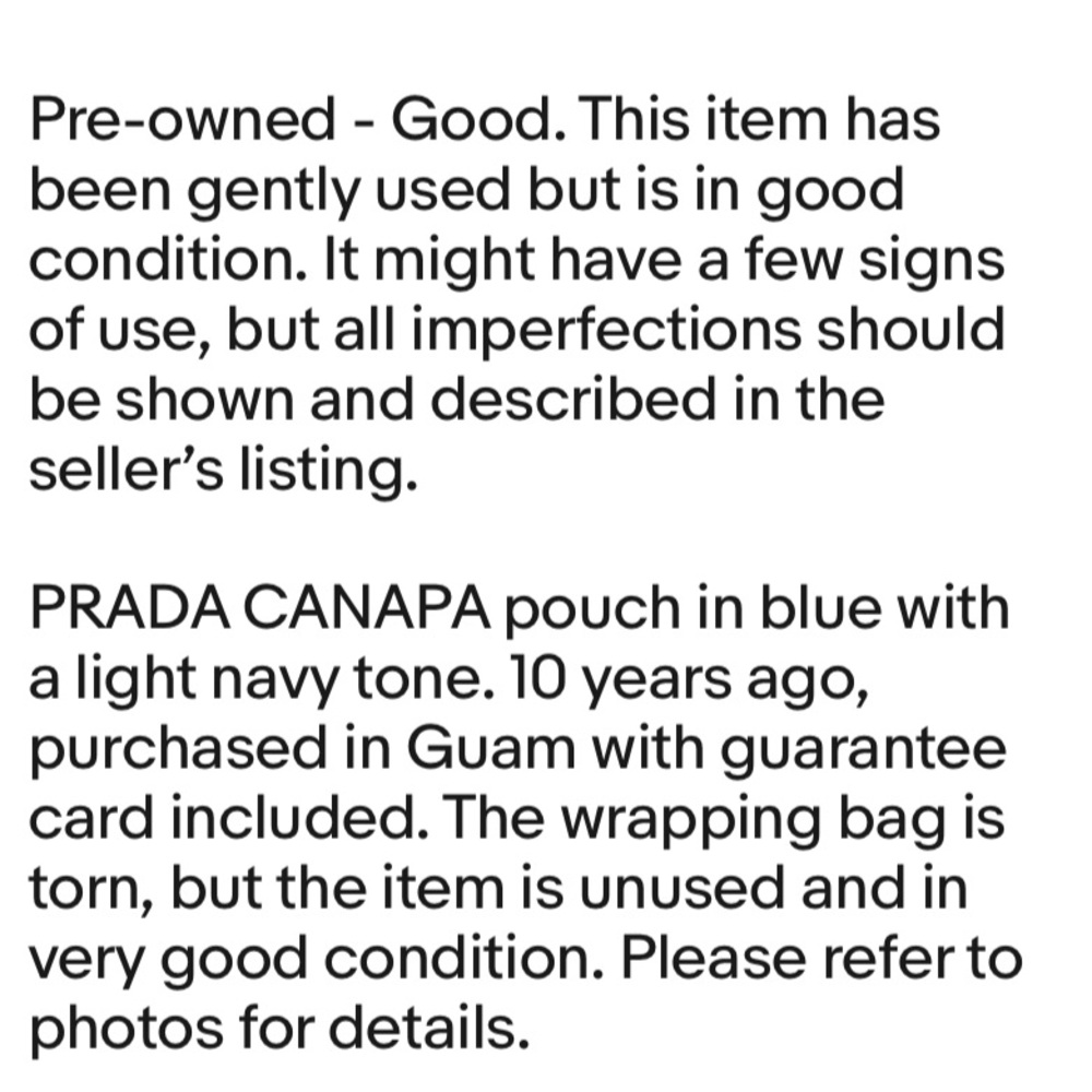 Prada Blue Cosmetic Bag - Picture 10 of 10